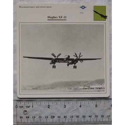 Hughes XF-11 - USA - Recon & Observation - Collectors Club Card
