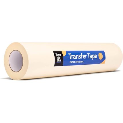 Transfer Tape for Vinyl, 24 Inch X 100 Feet, Paper with Layflat Adhesive. Americ
