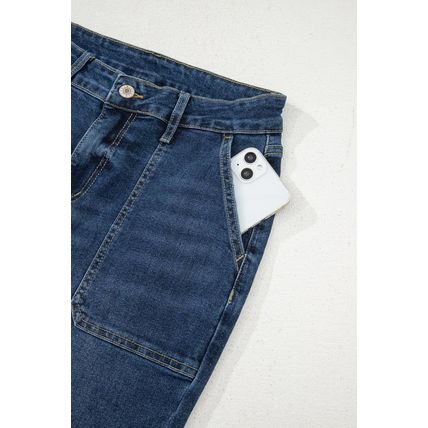 Ashleigh Blue Cropped High Rise Wide Leg Jeans