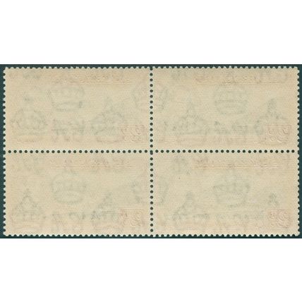 Ascension 1944 2d black & red-orange Perf 13 Mountaineer flaw SG41aa MNH