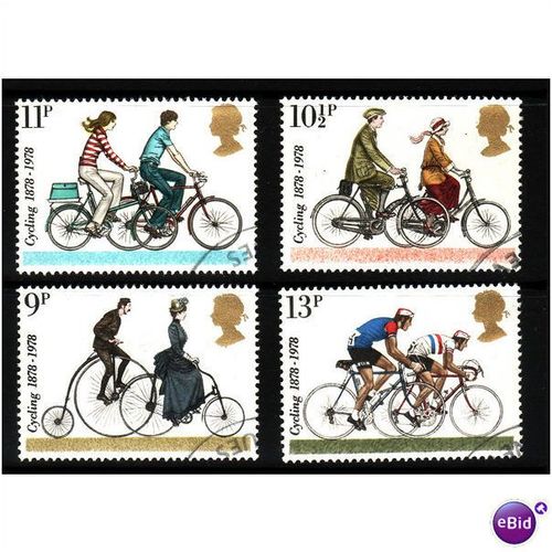 GREAT BRITAIN 1978 CYCLING SET 4 VALS FINE USED