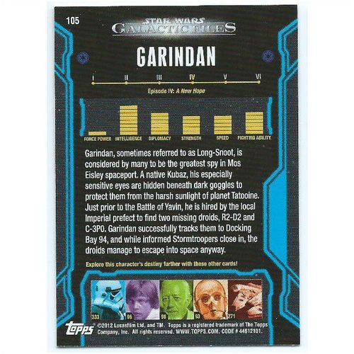 2012 Star Wars Galactic Files - #105 - Garindan