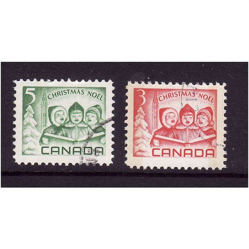 CANADA 1967 CHRISTMAS SG 618 / 619 SET 2 VALS FINE USED #3