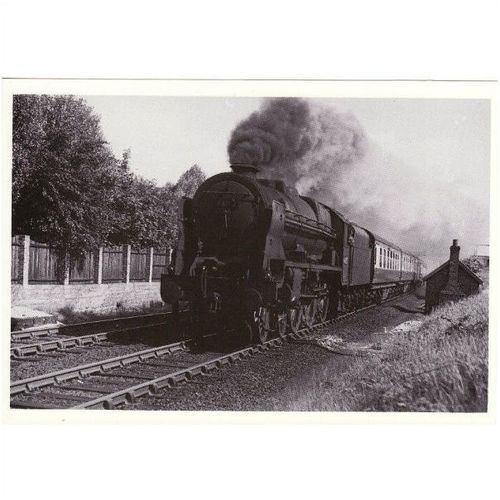 Railway Postcard LMS Royal Scot 46152 STYAL 1951 King's Dragoon Guardsman Loco