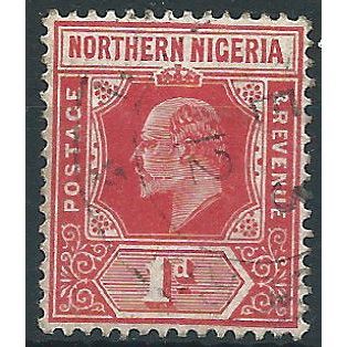 Northern Nigeria 1910 SG29 1d Carmine Fine Used ....