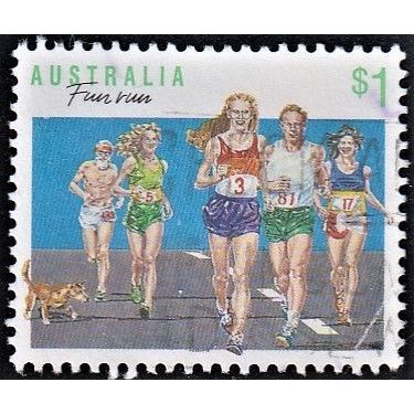 AUSTRALIA, 1990 $1 Sports p14 x 14.5, SG 1192 (Scott #1118), used