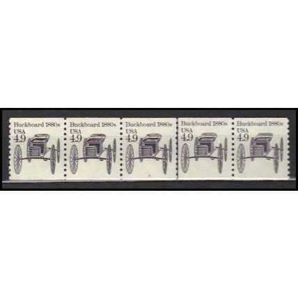 2124 4.9c Buckboard Very Fine MNH Dry Gum PNC 3/5 X0198