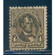 Used 222 4c Abraham Lincoln Barely Clears M02592