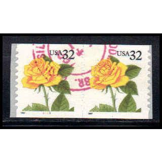 Used 3054 32c Yellow Rose Very Fine CNP Left 1111 PA1887