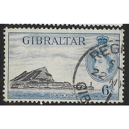 GIBRALTAR 1953/1959 SG 153 - #2 fine used (o)