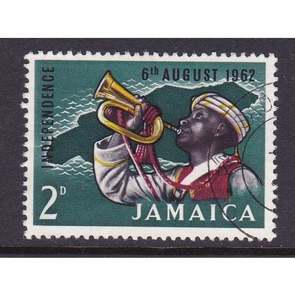 JAMAICA 1962 INDEPENDENCE BUGLER 2d USED SG193
