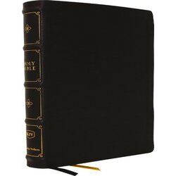 Kjv Holy Bible: Large Print Verse-By-Verse With Cross References, Black Leathers