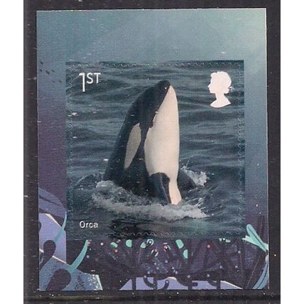 GB 2021 QE2 1st Wild Coasts Orca Whale Umm Self Adhesive SG 4553 Ex PM 81 ( J899