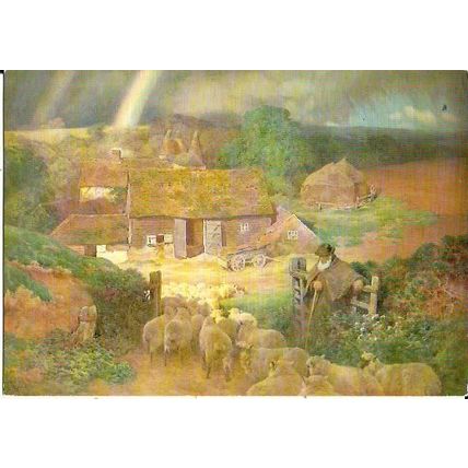 Art CHARLES J. ADAMS Kentish Rainbow Postcard (Medici 2076)
