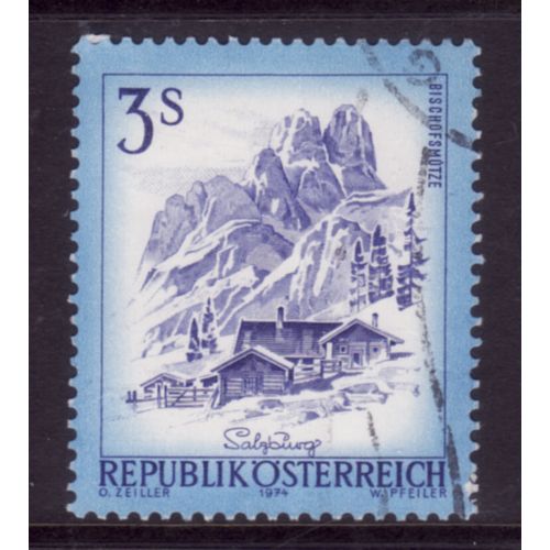 AUSTRIA 1973 SG 1680 VIEWS 3s BISCHOFSMUTZE AND ALPINE FARM FINE USED#5