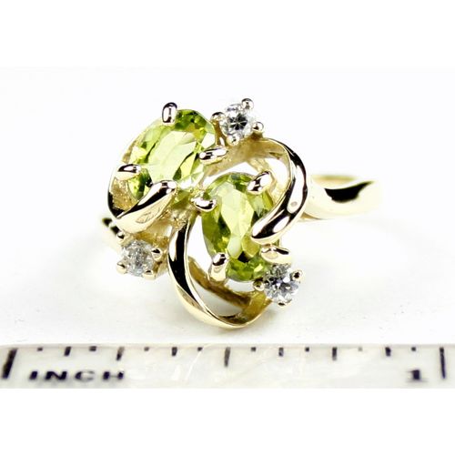 Peridot, 10KY Gold Ring, R016