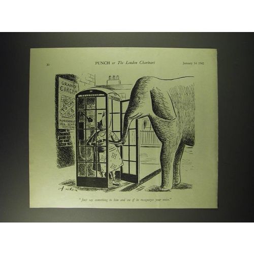 1942 Cartoon by Anton (Antonia Yeoman) - Just say something to him and see