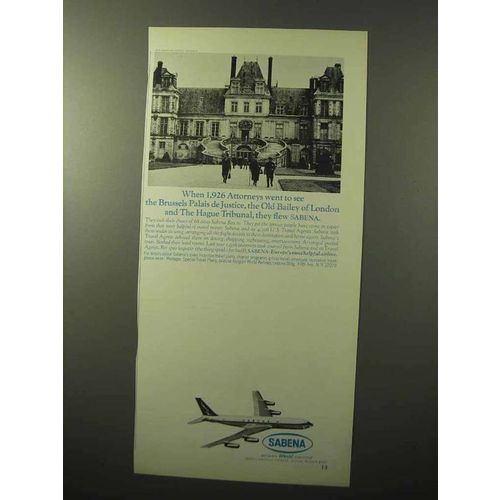 1964 Sabena Airlines Ad - 1,926 Attorneys Went to See