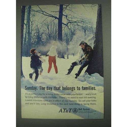 1967 AT&T Long Distance Ad - Sunday Belongs to Families