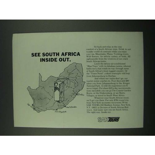 1970 SAR Tours Ad - See South Africa Inside Out