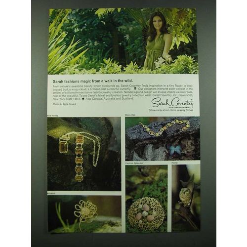 1970 Sarah Coventry Jewelry Ad - Wild Honey, Allusion, Moon-Lites, Hooter