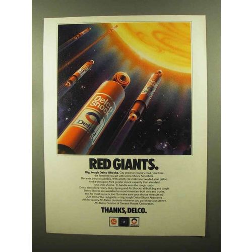 1980 Delco Shocks Ad - Red Giants