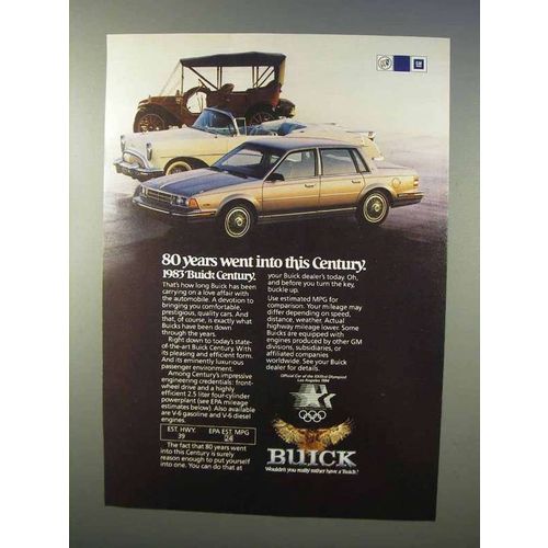 1983 Buick Century Car Ad - 80 Years Went Into This