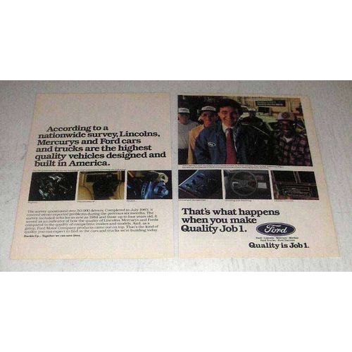 1986 Ford Motors Ad - A Nationwide Survey