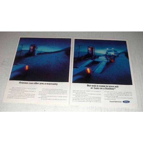 1986 Ford Motors Ad - Come to Aid at 3am on Sunday