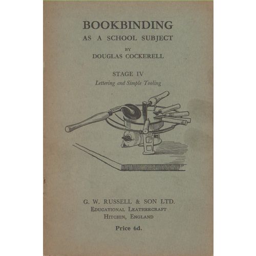 Bookbinding as a School Subject Stage 4 circa 1910 Douglas Cockerell see others