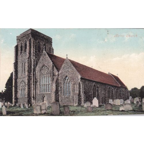 Herne Church Kent Postcard (KEN76513)