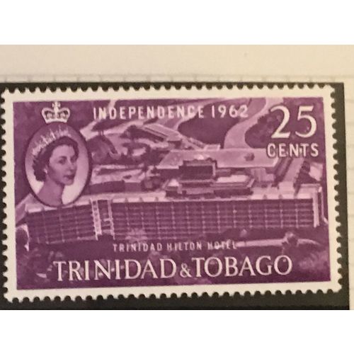 Trinidad & Tobago 1962 Independence 25c Hilton Hotel Mint MM SG 302 Sc 107 stamp
