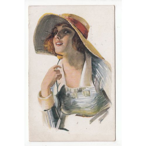 Lady Art Postcard H B Series 1640