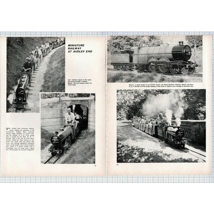 (5814) Miniature Railway Audley End Hon RHC Neville Lord Braybrooke 1972 Article