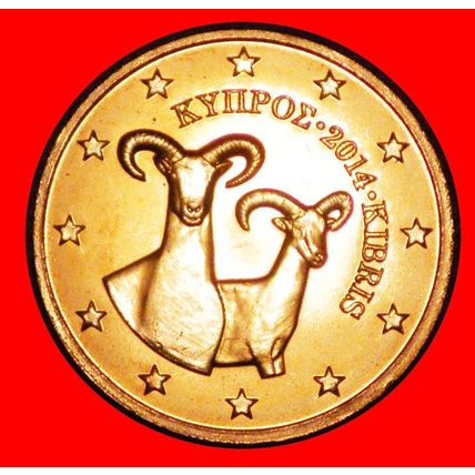 GREECE (2008-2021): CYPRUS ★ 2 CENT 2014 UNC UNCOMMON YEAR★LOW START★NO RESERVE!