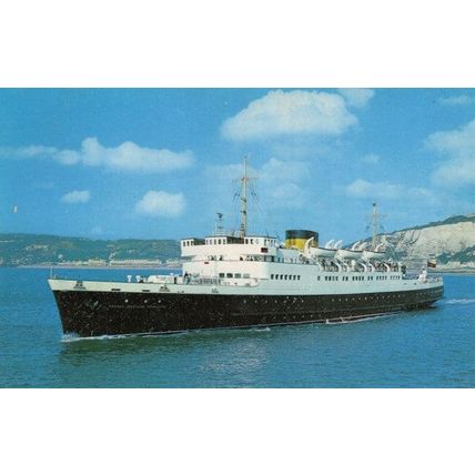 Princes Josephine Charlotte Ship Ferry 1970s Rare Postcard
