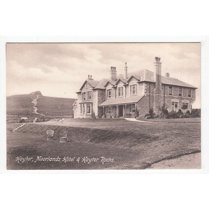 Moorlands Hotel & Haytor Rocks Dartmoor Postcard Devon