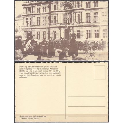 CPM Belgique Anvers Marché sur le Gemeenteplaats vers 1884 Neuf **