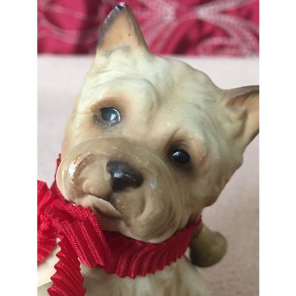 Cairn Terrier Bisque Porcelain Figurine by HHH Harvey Knox H563B83 Collectable