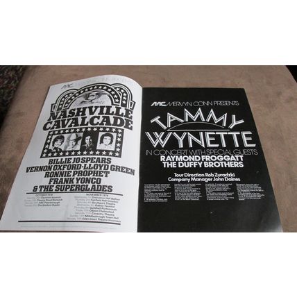 1978 Tammy Wynette concert programme - Country & Western Music