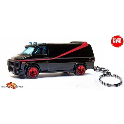 HTF RARE KEYCHAIN BLACK GMC A TEAM VANDURA VAN CUSTOM Ltd Ed. GREAT GIFT
