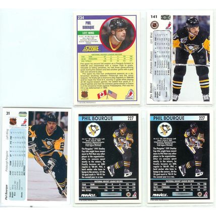 Phil Bourque 5x card lot