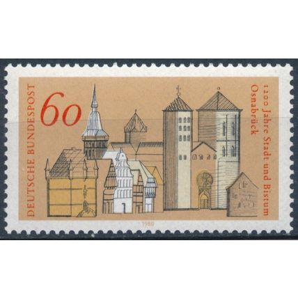 1200th Anniv of Osnabruck Town & Bishopric - West Germany 1980 - MNH - MiNr 1035