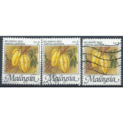 Fruits: 3x 2rm - Malaysia 2005 - F H - SG 1095e