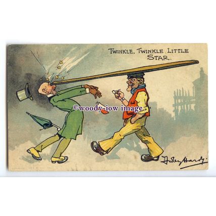 su3415 - "Twinkle Twinkle Little Star" Artist - Dudley Hardy - postcard
