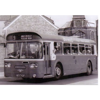 Black & White Photograph of Great Yarmouth Corporation Transport - GEX 742F