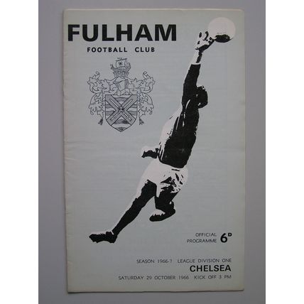 FULHAM v CHELSEA Div1 29/10/1966