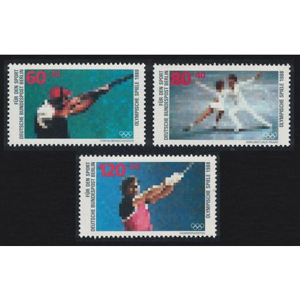 Berlin Sport Promotion Fund Olympic Games 3v 1988 MNH SG#B801-B803