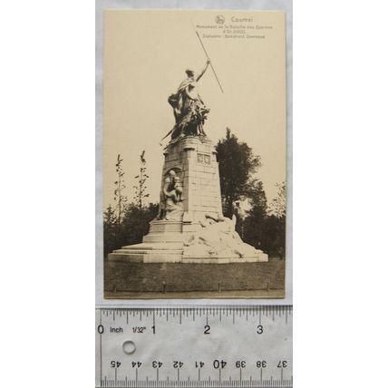 vintage postcard Monument de la Batailledes Eperons d'Or, Courtrai, Belgium