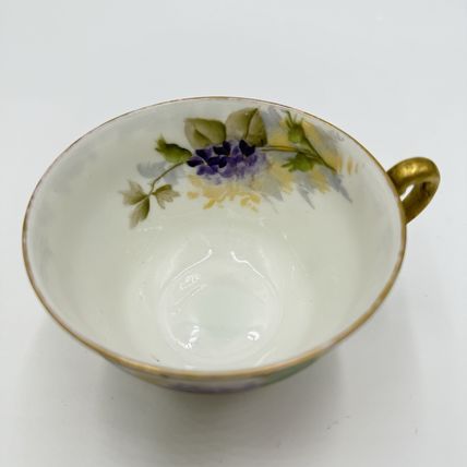 Antique T&V Limoges France Roses Gold Gilt Hand Painted Edwardian Age Tea Cup